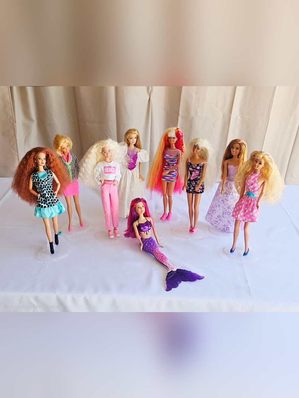 Lot of 8 Barbie Dolls + Mermaid Doll Mixed Fashion Dolls Bundle 💖🧜‍♀️